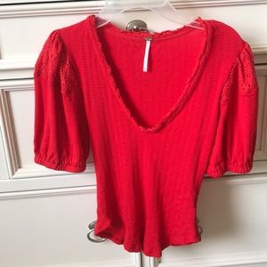 Free People Tops - Free People Red Top Free People Tops - Free People Red Top